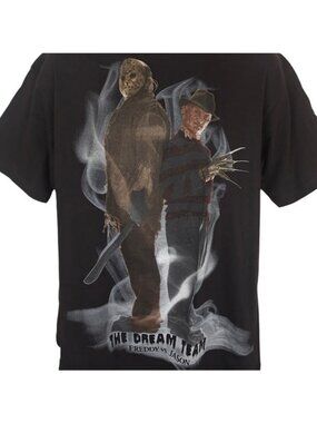 Freddy Vs Jason T Shirt Mens Size Large Black Friday The 13th Nightmare Horror